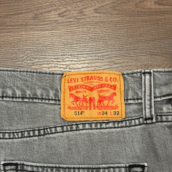 Levi’s 514 Straight Jeans W34 L32 Clouded Mist Grey - Picture 6 of 6